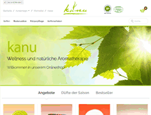 Tablet Screenshot of kanu-naturkosmetik.de